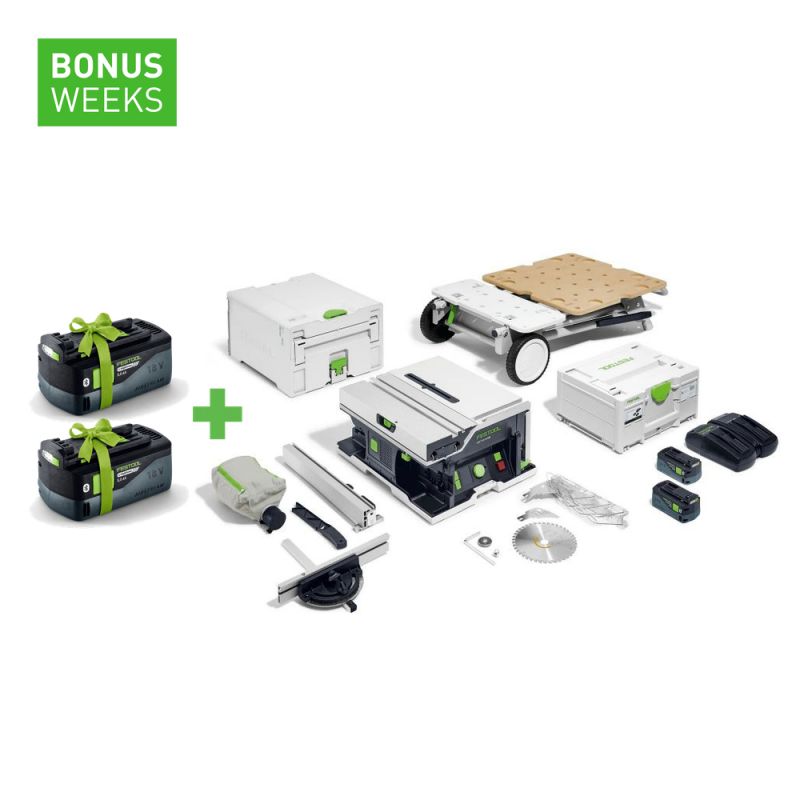 FESTOOL Akku-Tischkreissäge CSC SYS 50 EBI-Set - 577379