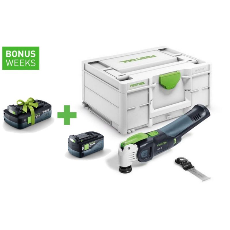FESTOOL Akku-Oszillierer VECTURO OSC 18 E-Basic + Akkupack BP 18 Li 5,0 HP-ASI - 576591_C