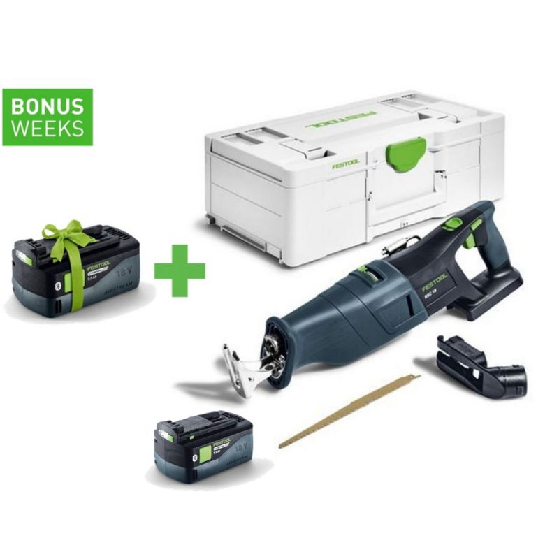 FESTOOL Akku-Säbelsäge RSC 18 EB-Basic + Akkupack BP 18 Li 5,0 HP-ASI - 576947_B
