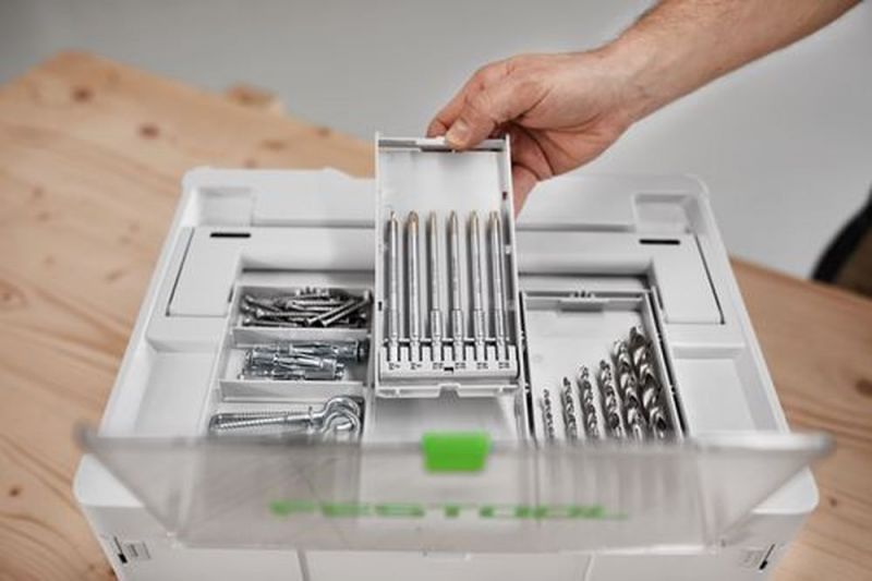 Festool Bitkassette BKS SYS3 50 Mm – Mit 12 Bits (PH, PZ, TX), Für CENTROTEC-Werkzeugfutter, Im Systainer³