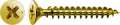 SPAX Universalschraube, 3 x 40 mm, 1000 Stück, Vollgewinde, Senkkopf, Kreuzschlitz Z1, S-Spitze, YELLOX - 1081020300405