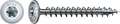 Spax HI.FORCE, 6 x 60 mm, 30 unités, Filetage total, Tête disque, T-STAR plus T30, 4CUT, WIROX - 4251010600607