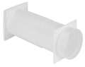 UPMANN Ventilateur de gaine télescopique Raccord rond DN 125 Plastique, blanc - 66193