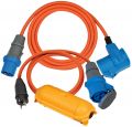 Brennenstuhl Camping Adapter-Set / CEE-Adapterleitung 1,5m, CEE 230V Verlängerungskabel 3m, Safe-Box BIG IP44 - 1509900015