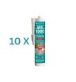 HOTREGA 10 x MS 1000 High-Tech Kleb- und Dichtstoff 290 ml (transp.) (Vorteil-Set)