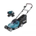 MAKITA Akku-Rasenmäher 2x18V + 2x Akku 6,0 Ah + Schnellladegerät - DLM382PG2