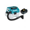 MAKITA Akku-Staubsauger Naß/Trocken 18 V + 1 Akku 6,0 Ah - DVC750LG1X3