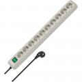Brennenstuhl Eco-Line Schalter 10-fach lichtgr. 3m