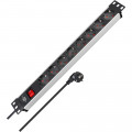 Brennenstuhl Premium-Line Technik Alu 8-fach 2m /Schalter, 19