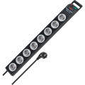 Brennenstuhl Super-Solid Line 8-fach schwarz/grau