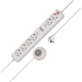 Brennenstuhl Eco-Line Comfort Switch PlusSteckd.leiste 6-fach weiss 1,5m permanent, Hand-/Fußschalter - 1159560216
