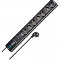 Brennenstuhl Primera-Tec DigiMaster 19.500A Überspannungsschutz-Steckdosenleiste 7-fach schwarz - 1153300477