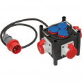 Brennenstuhl Kompakter Gummi-Stromverteiler BSV 3 LS E716 2 IP44 3x CEE 400V/16A, 3x 230V/16A - 1153680100