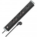 Brennenstuhl Premium-Web-Line 4fach schwarz 3m (H05VV-F3G1,5 - 2xMaster/2xSlave) - 1156057984