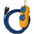 Brennenstuhl Verl.-Kabel 5m, 4fach Powerblock (N05V3V3-F3G1,5 blau) - 1161750020