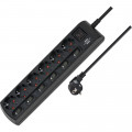 Brennenstuhl Steckdo.leiste 6f. einzeln schaltbar sw (+Schalter (2polig), 2m H05VV-F3G1.5) - 1153110116