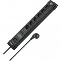 Brennenstuhl Premium-Line Überspannungsschutz-Steckdosenleiste 6-fach schwarz 1,8m H05VV-F3G1,5 - 1951160400