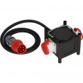 Brennenstuhl Kompakter Gummi-Stromverteiler / Gummiverteiler, 2m Kabel, 2x CEE 400V/32A - 1153680200