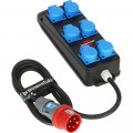 Brennenstuhl Portabler Stromverteiler BSV P 6x 230V/16A Steckdosen, CEE 400V/16A Stecker, 2m H07RN-F5G2,5 - 1151480010