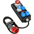 Brennenstuhl Portabler Stromverteiler BSV P 3x 230V/16A Steckdosen, 1x CEE 230V/16A, 1x CEE 400V/16A, 2m H07RN-F - 1151480020