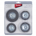 MAKITA Rundbürsten-Set 4tlg. Stahl (D-65729)
