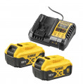 DeWalt Akku-Kit (2x 18V/5Ah plus DCB1104) - DCB1104P2-QW