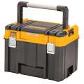 DeWalt TSTAK VII Tiefe Werkzeugbox mit IP54 Schutz für große Maschinen und Zubehör (44l Volumen) - DWST83343-1