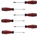 KS Tools ERGOTORQUEplus Schraubendreher-Satz, 6-tlg, Torx mit Bohrung - 159.0040