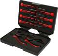 KS TOOLS Coffret de pinces et tournevis électroniques, 10 pcs - 500.7180