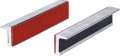 KS TOOLS Mordaches en aluminium aimantées pour étaux avec un côté avec caoutchouc, 160 mm - 914.0093