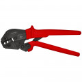 KNIPEX (97 52 10) Crimpzange auch für Zweihandbedienung mit rutschhemmenden Kunststoff-Hüllen brüniert