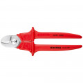 KNIPEX (95 06 230 SB) Kabelschere Griffe mit Kunststoff umspritzt isoliert, mit Kunststoff umspritzt, VDE-geprüft