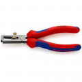 KNIPEX (11 12 160) Abisolierzange universal mit Mehrkomponenten-Hüllen schwarz atramentiert