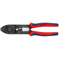 KNIPEX (97 21 215 B SB) Crimpzange mit Mehrkomponenten-Hüllen schwarz lackiert