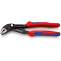 KNIPEX (87 02 180 SB) KNIPEX Cobra® Hightech-Wasserpumpenzange mit Mehrkomponenten-Hüllen grau atramentiert