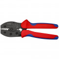 KNIPEX (97 52 33 SB) KNIPEX PreciForce® Crimpzange mit Mehrkomponenten-Hüllen brüniert