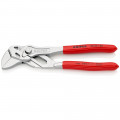 KNIPEX (86 03 150 SB) Zangenschlüssel Zange und Schraubenschlüssel in einem Werkzeug mit Kunststoff überzogen verchromt