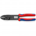 KNIPEX (97 22 240 SB) Crimpzange mit Mehrkomponenten-Hüllen schwarz lackiert