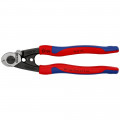 KNIPEX (95 62 190 SB) Drahtseilschere geschmiedet mit Mehrkomponenten-Hüllen