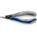 KNIPEX (34 42 130) Präzisions-Elektronik-Greifzange mit Mehrkomponenten-Hüllen brüniert