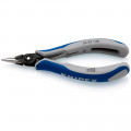 KNIPEX (34 52 130) Präzisions-Elektronik-Greifzange mit Mehrkomponenten-Hüllen brüniert