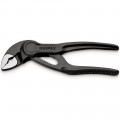 KNIPEX (87 00 100 BK) KNIPEX Cobra® XS Rohr- und Wasserpumpenzange aufgeprägte, raue Oberfläche grau atramentiert