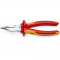 KNIPEX (08 26 185 SB) Spitz-Kombizange isoliert mit Mehrkomponenten-Hüllen, VDE-geprüft verchromt