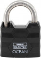 ASW Zylindervorhangschloss (Schlosskörperbreite 50 mm / Messing verschiedenschließend / Inhalt: 5 Stück) - 490 Ni 50