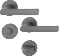 NW-HOPPE Rosettengarnitur (Aluminium F7302 Struktur / SK/OL) - 12256171