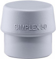 Halder Schonhammerkopf (Kopf-Ø 50 mm / TPE-mid grau mittelhart) - 3203.050