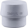 Halder Schonhammerkopf (Kopf-Ø 60 mm / TPE-mid grau mittelhart) - 3203.060