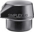 Halder Schonhammerkopf (Kopf-Ø 60 mm / Gummi schwarz mittelhart) - 3202.260