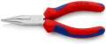 NW-KNIPEX Flachrundzange (Länge 140 mm flach/rund gerade / Mehrkomponenten-Hüllen) - 25 05 140