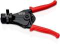 NW-KNIPEX Abisolierzange (Länge 180 mm / schwarz lackiert Kunststoffüberzug) - 12 21 180